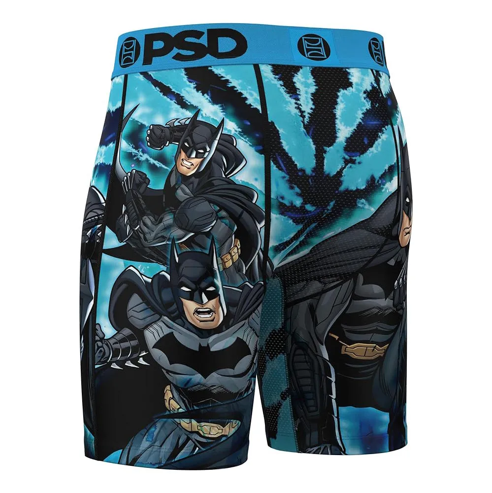 PSD Men's Multicolor Batman Dye Boxer Briefs Extra Large Underwear - 224180076-MUL-XL