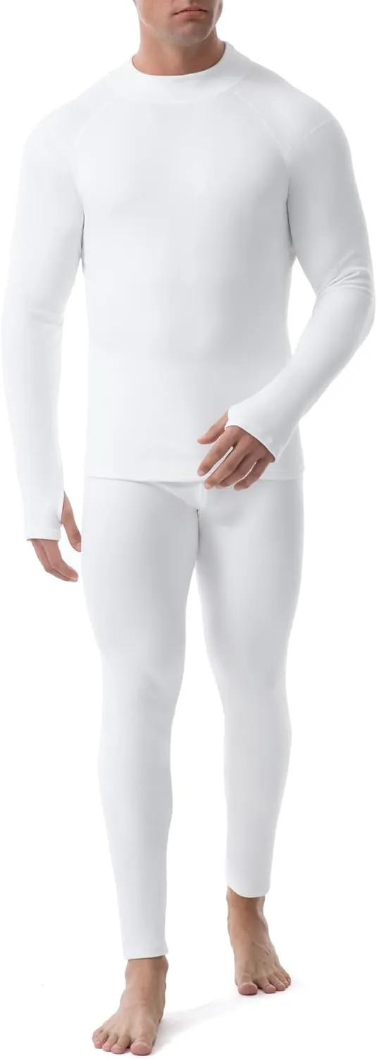 Runhit Mens Thermal Underwear SetFleece Lined Long Johns for Men Thermal Shirts and Pants Base Layer Cold Weather Thermals