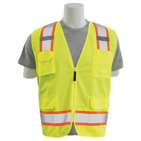 S380SC Class 2 Surveyor's Safety Vest with Pockets 1PC