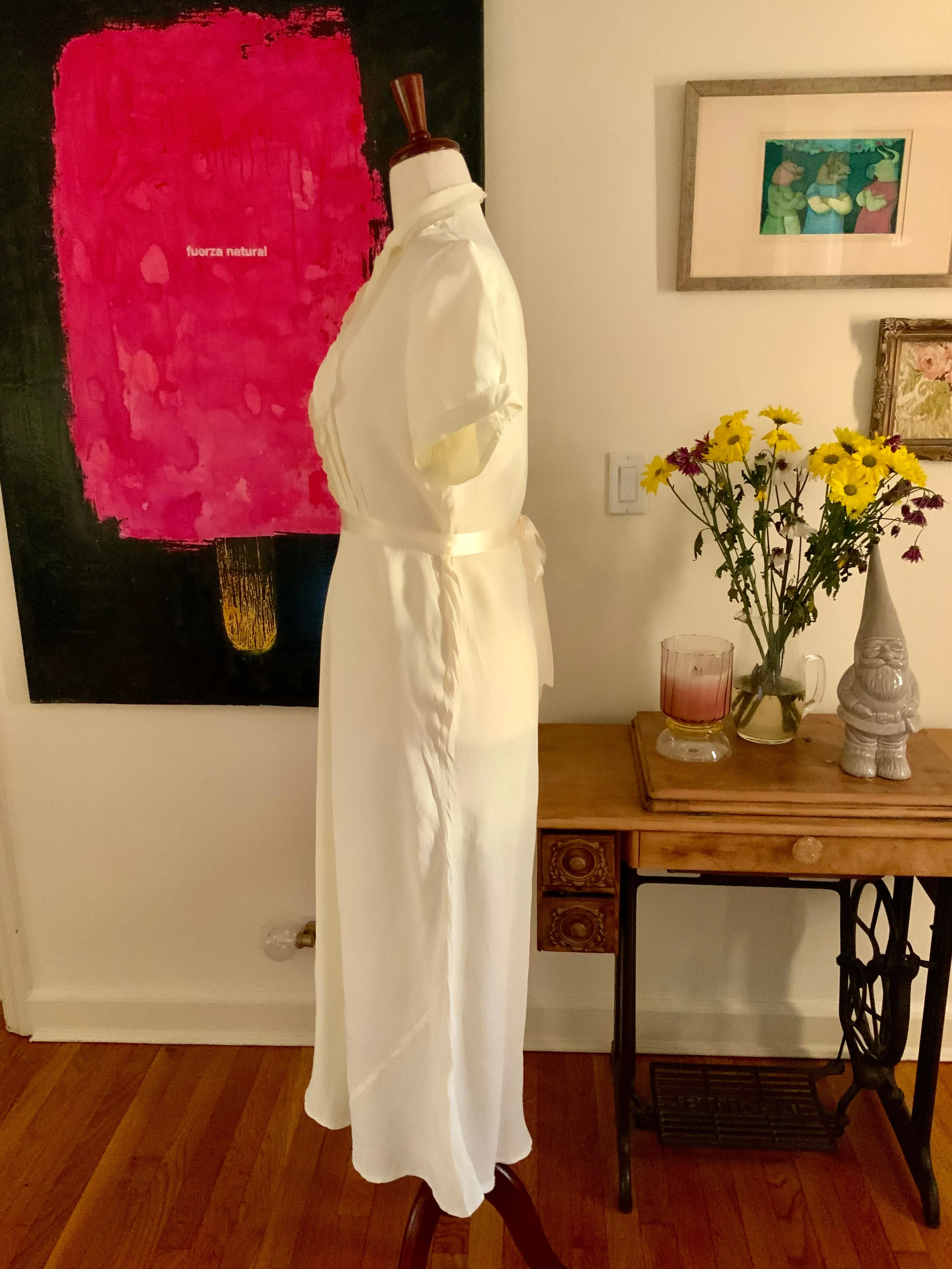 Short Sleeve Nightgown - Dress - 30s