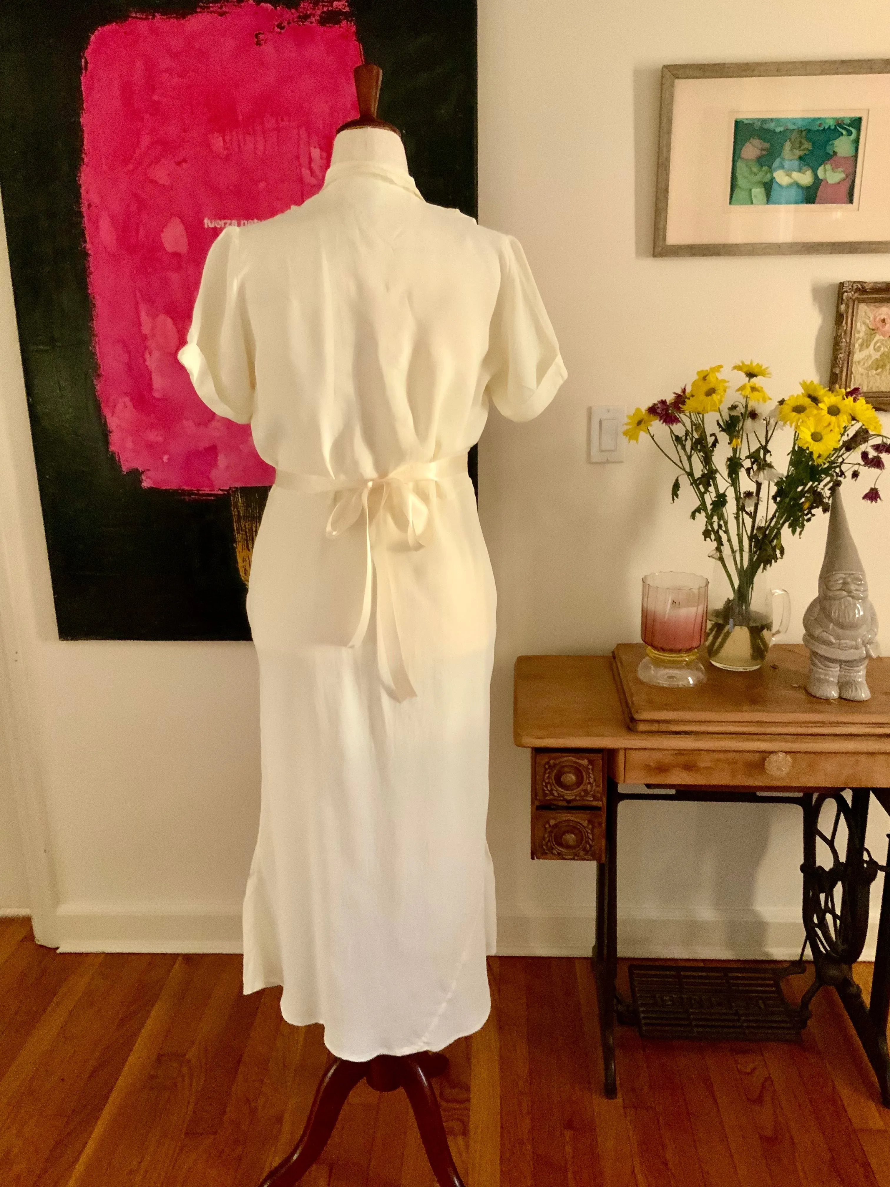 Short Sleeve Nightgown - Dress - 30s