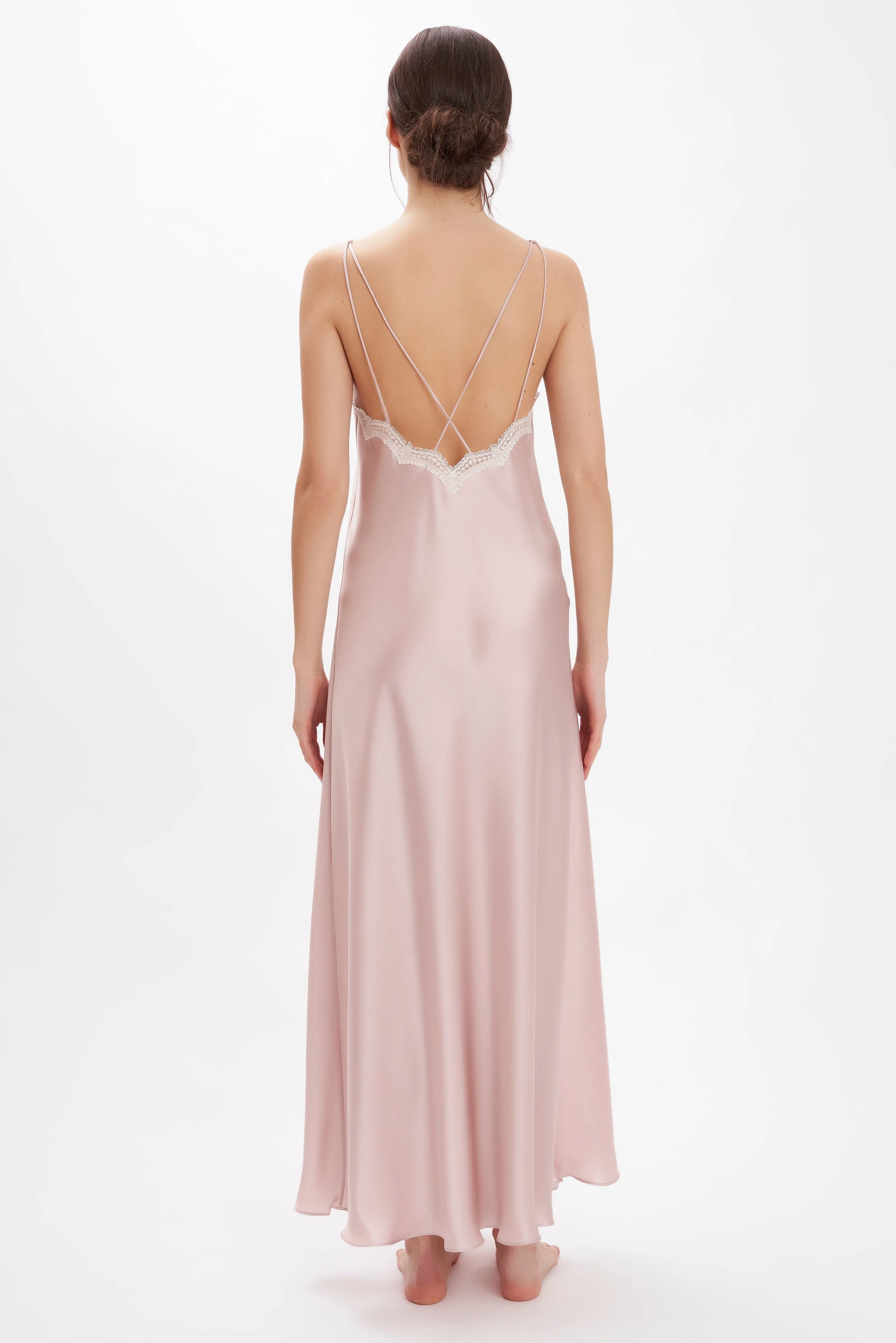 Silk Satin Long Nightgown