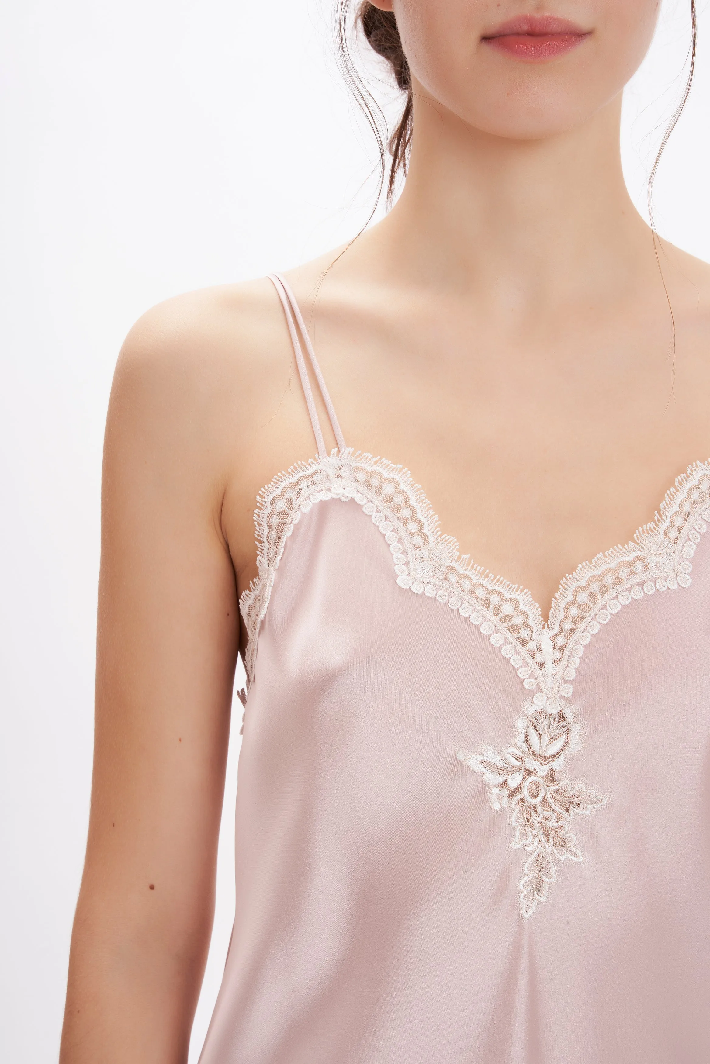 Silk Satin Long Nightgown