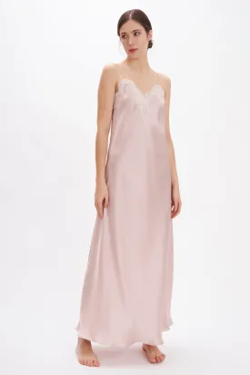 Silk Satin Long Nightgown