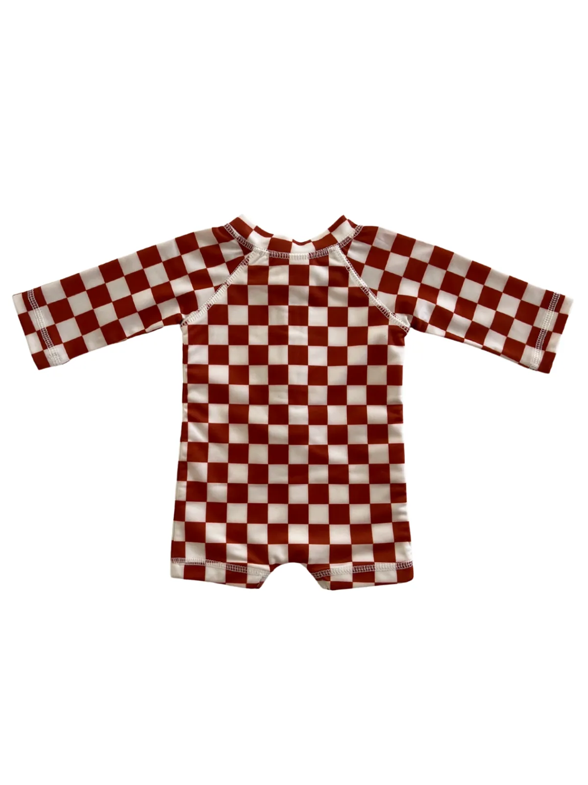 Stracciatella Checkerboard / Sonny Rashguard Swimsuit / UPF 50 