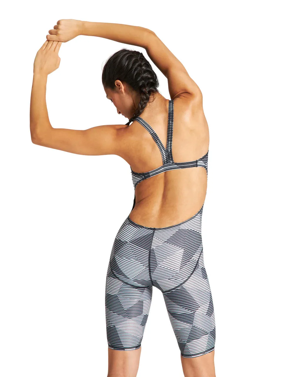 Striped Geo Full Body Swimwear