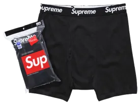 Supreme Hanes Boxer Briefs Black