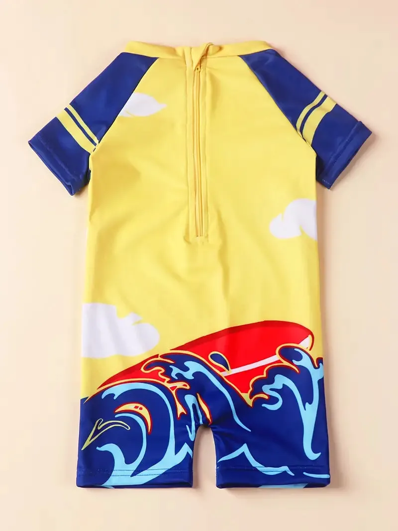Surfaster Shark Shortie Boys Swimsuit