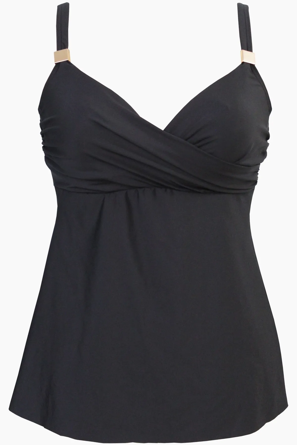 Surplice Underwire Tankini Top D-DDD Cups