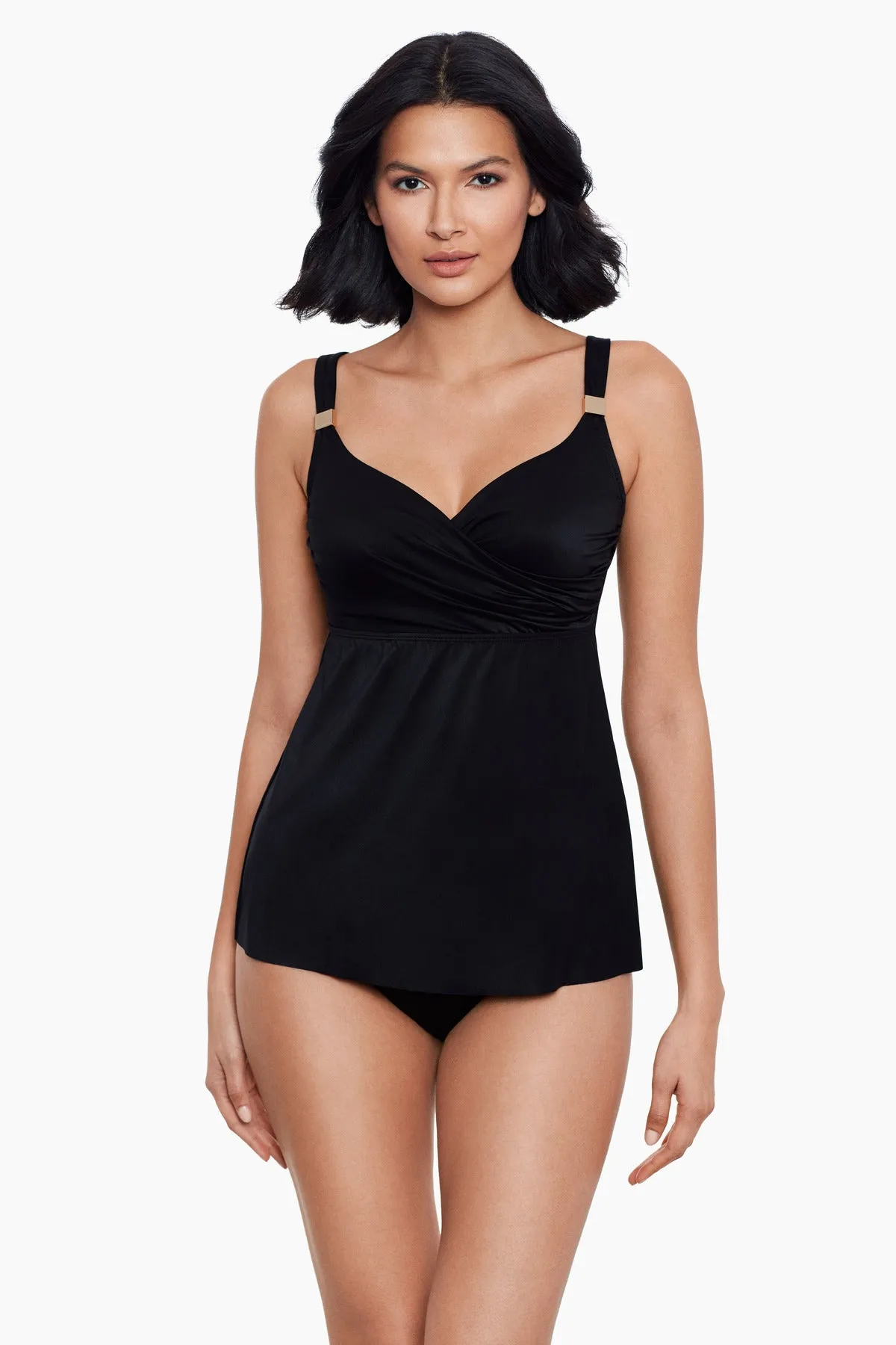 Surplice Underwire Tankini Top D-DDD Cups
