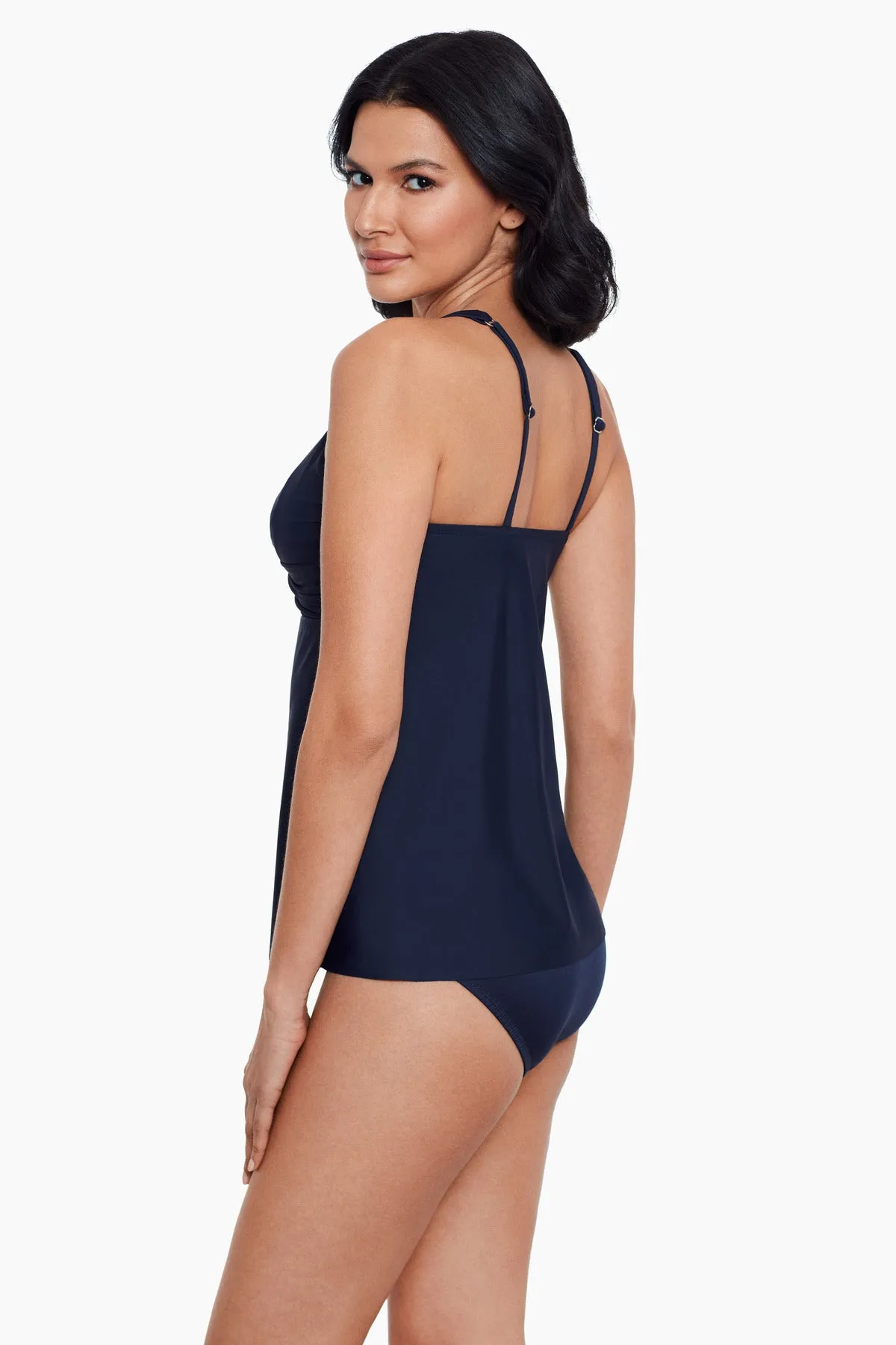 Surplice Underwire Tankini Top D-DDD Cups