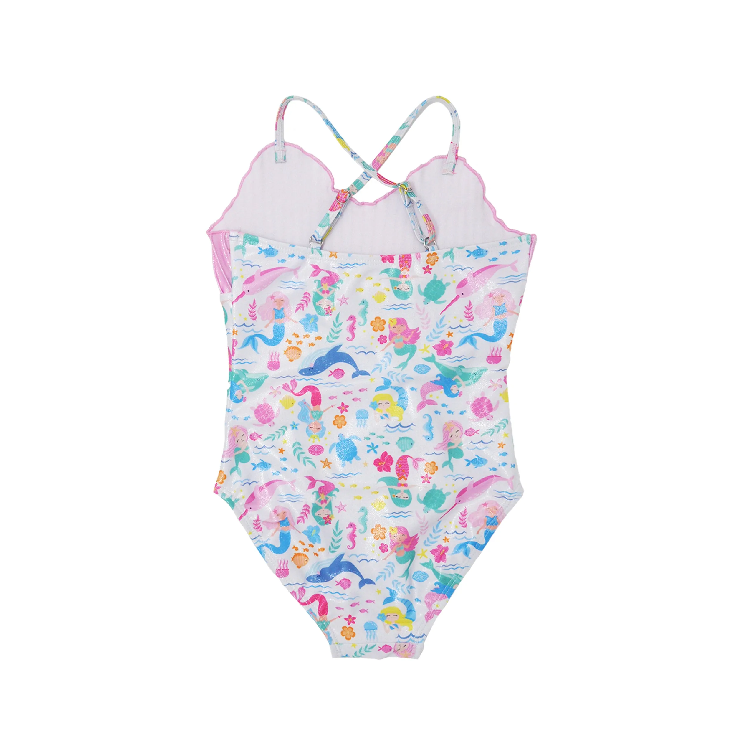 UPF 50  Mermaid Shell Swimsuit