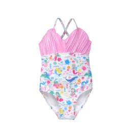 UPF 50  Mermaid Shell Swimsuit