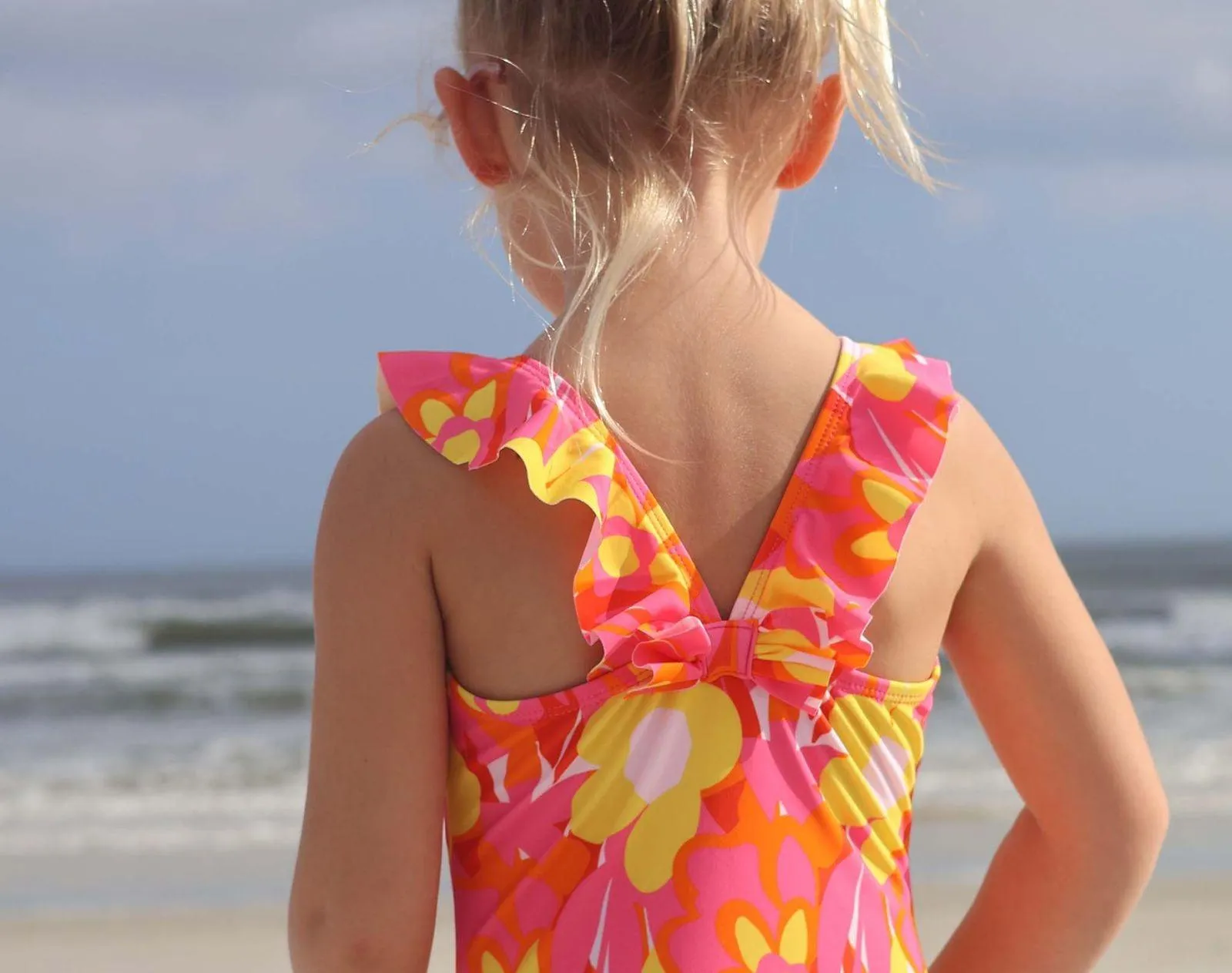 UPF 50  Swimsuit - Flowers