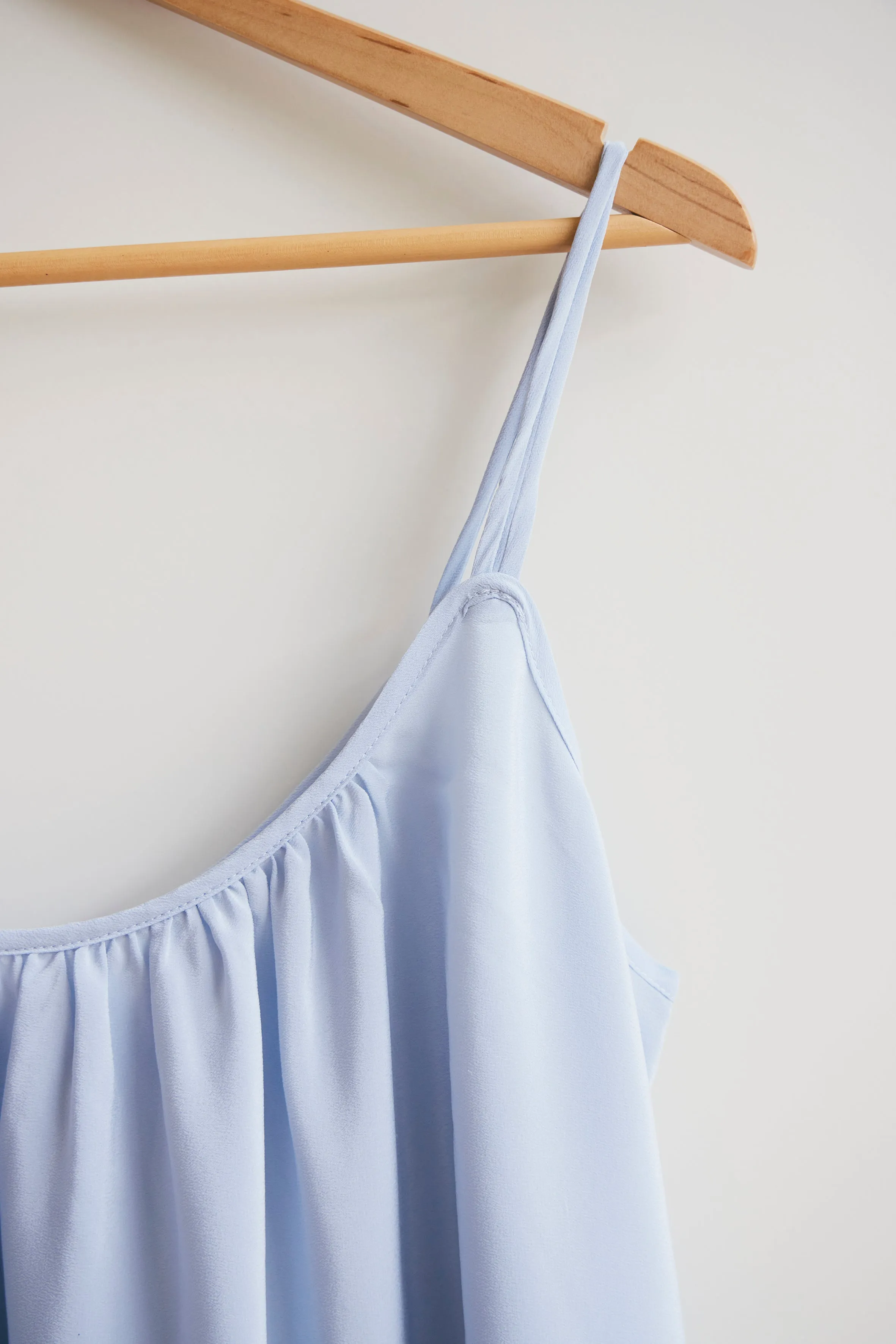 Victoria Silk Nightgown - Pale Blue