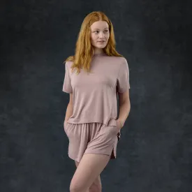 Women's Pajama Set - Short   Tee (Peony)